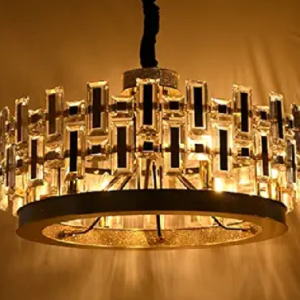 LEOLUX Modern Crystal Chandelier with K9 Crystals, Best for Living Rooms, Dining Rooms, Grand Foyers, Restaurants