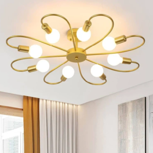 Avior Low Height Ceiling Chandelier Light for Living Room, Jhumar for Bedroom, Jhoomar for Drawing Room, Restaurant Lamps and Hotels