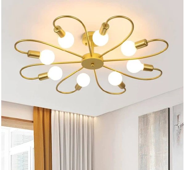 Avior Low Height Ceiling Chandelier Light for Living Room, Jhumar for Bedroom, Jhoomar for Drawing Room, Restaurant Lamps and Hotels