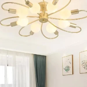 Avior Low Height Ceiling Chandelier Light for Living Room, Jhumar for Bedroom, Jhoomar for Drawing Room, Restaurant Lamps and Hotels