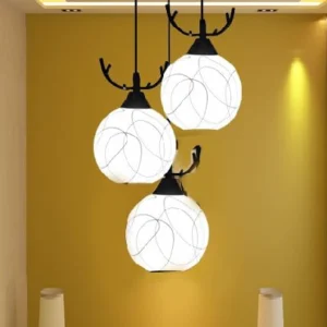 BrightLyt Hanging Lights for Living Room, Pendant Light for Home Decoration, Chandelier Lights for Ceiling Center Jhumar Light for Hall, Dining