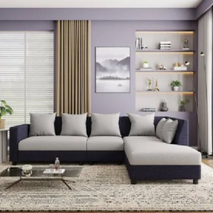 Wakefit Skiver L Shape 6 Seater Sofa Set