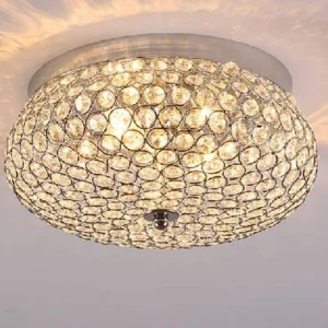 INTERIOR HANDICRAFT LED Ceiling Light Crystal Chandelier Jhoomer