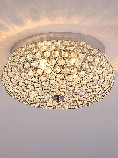 INTERIOR HANDICRAFT LED Ceiling Light Crystal Chandelier Jhoomer - Image 2