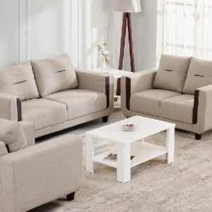 Helios Hummingbird Velvet 3+2 Seater Sofa Set with Cushions