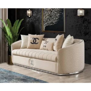 Channel Luxury Curved Arm Sofa Set