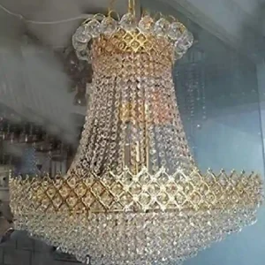 Crystal Big Size Jhumar Ceiling Light For Living Room/Hall/Bed Room