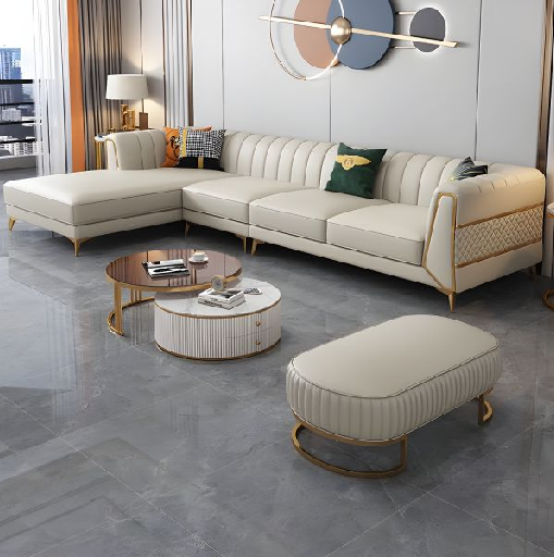 Natari L Shape Sofa - Luxury & Modern Sofa Set Designs |Estre 3 Seater - Image 2